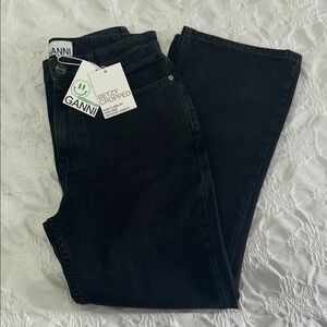 Ganni Black Women's Cropped Jeans size 28W/32L